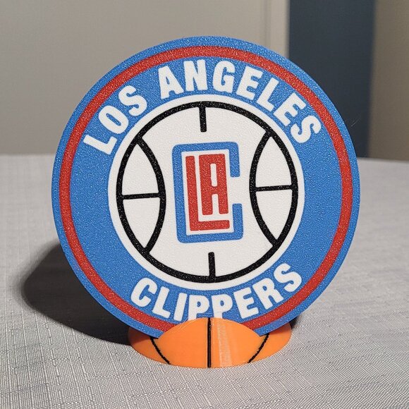 LA Clippers Coaster Set - 3D Printed - (Set of 4) - Picture 1 of 4
